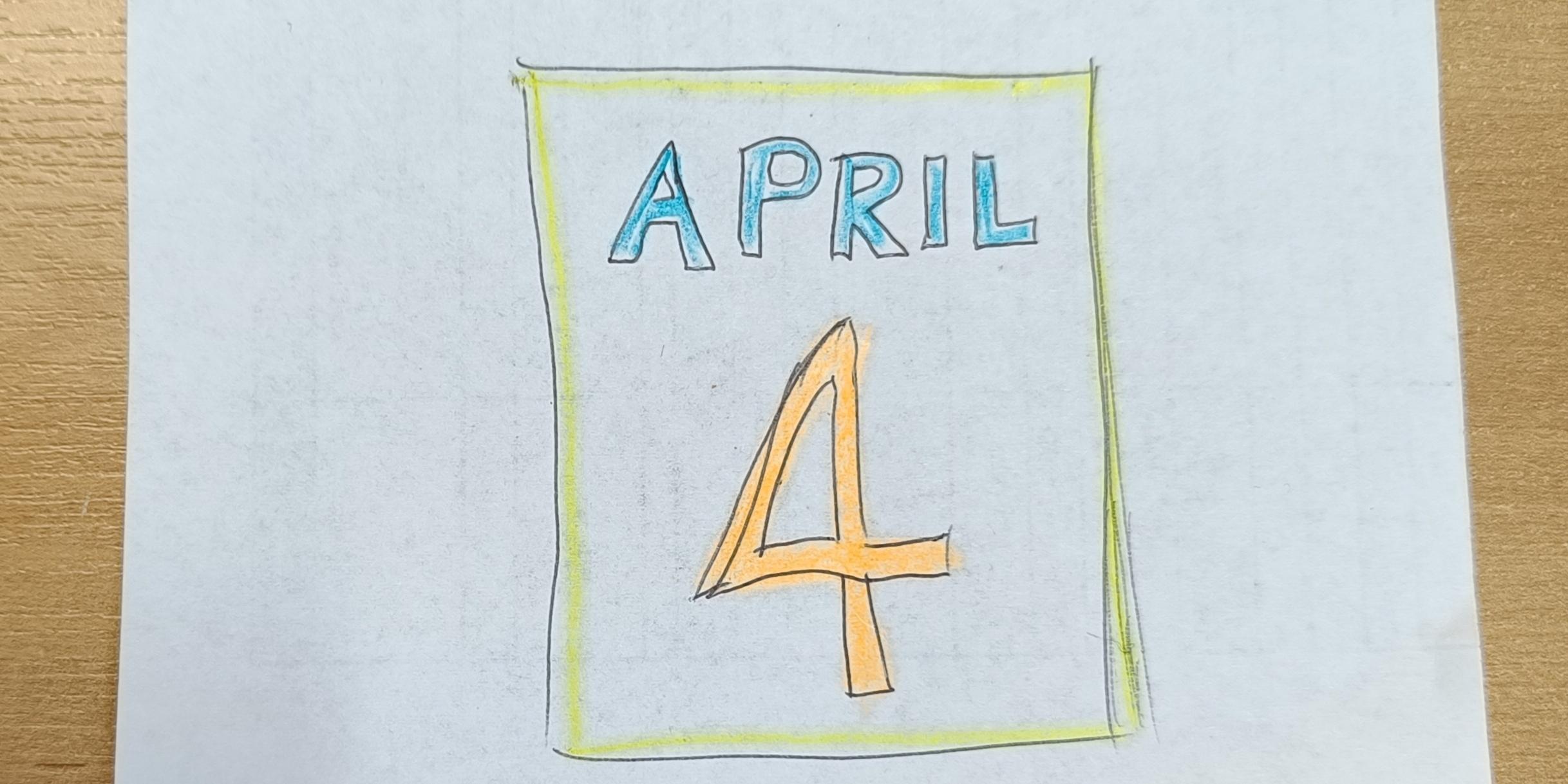 4. April Kalender