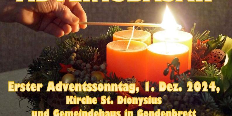 Familiengottesdienst im Advent 2024 Gondenbrett